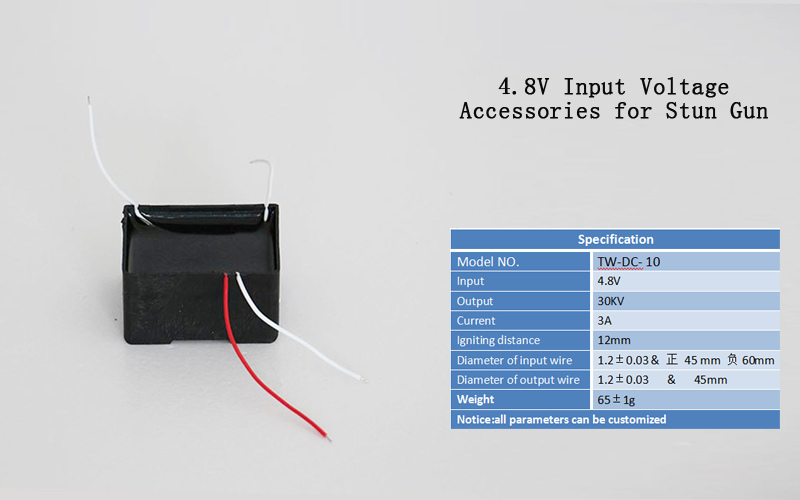 4.8V to 30000V High Voltage Generator for Security Self Defense