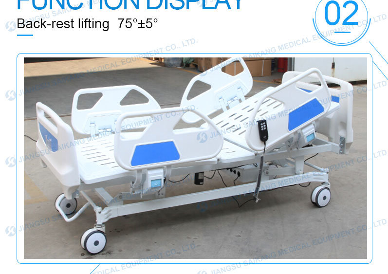 Sk002-8 Electric Five Function Hospital ICU Bed