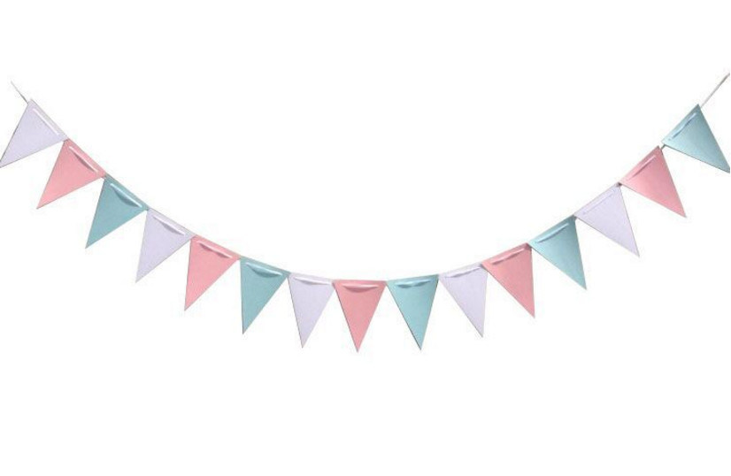 Triangular Hang String Burlap Party Banner/Party Sign/Paper Party Banner