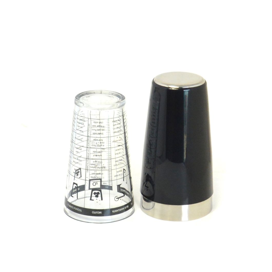Variety Color Stainless Steel Boston Cocktail Shaker with PVC