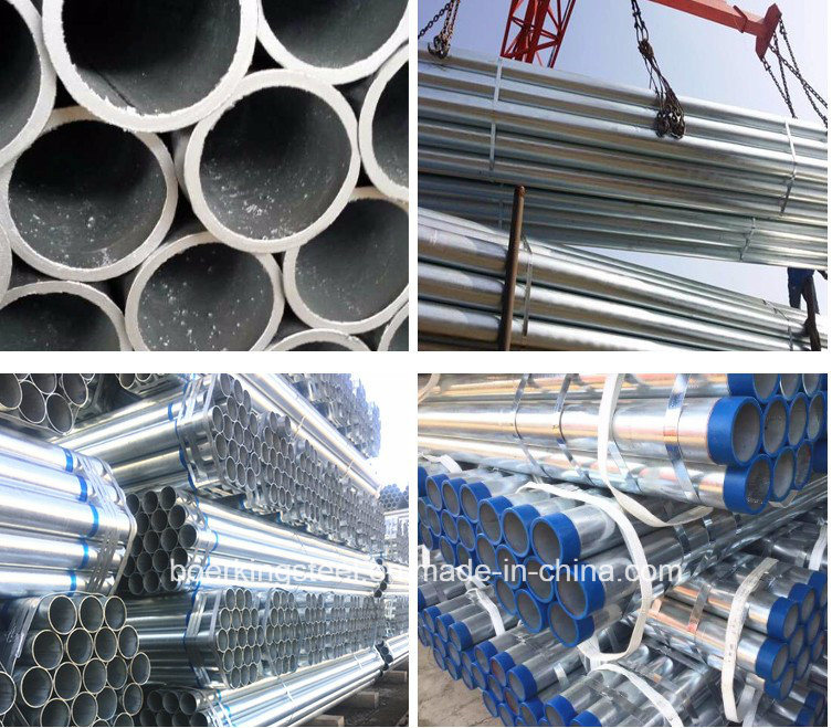 Tianjin ERW Gi Pipe Pre 48mm Scaffolding Galvanized Steel Tube