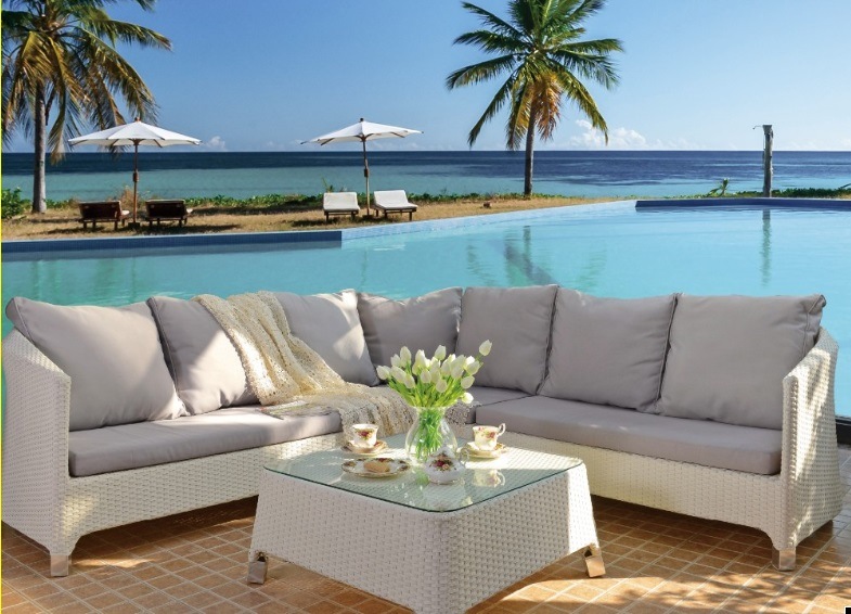 UV Resistant Round Garden Lounge Sofa