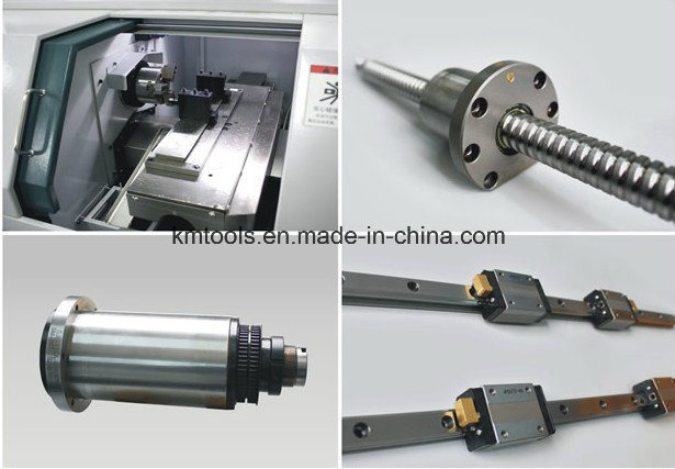 Small Scale High Precision CNC Lathe Machine