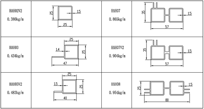 50*50 Aluminum Square Tube for Industrial and Building Material