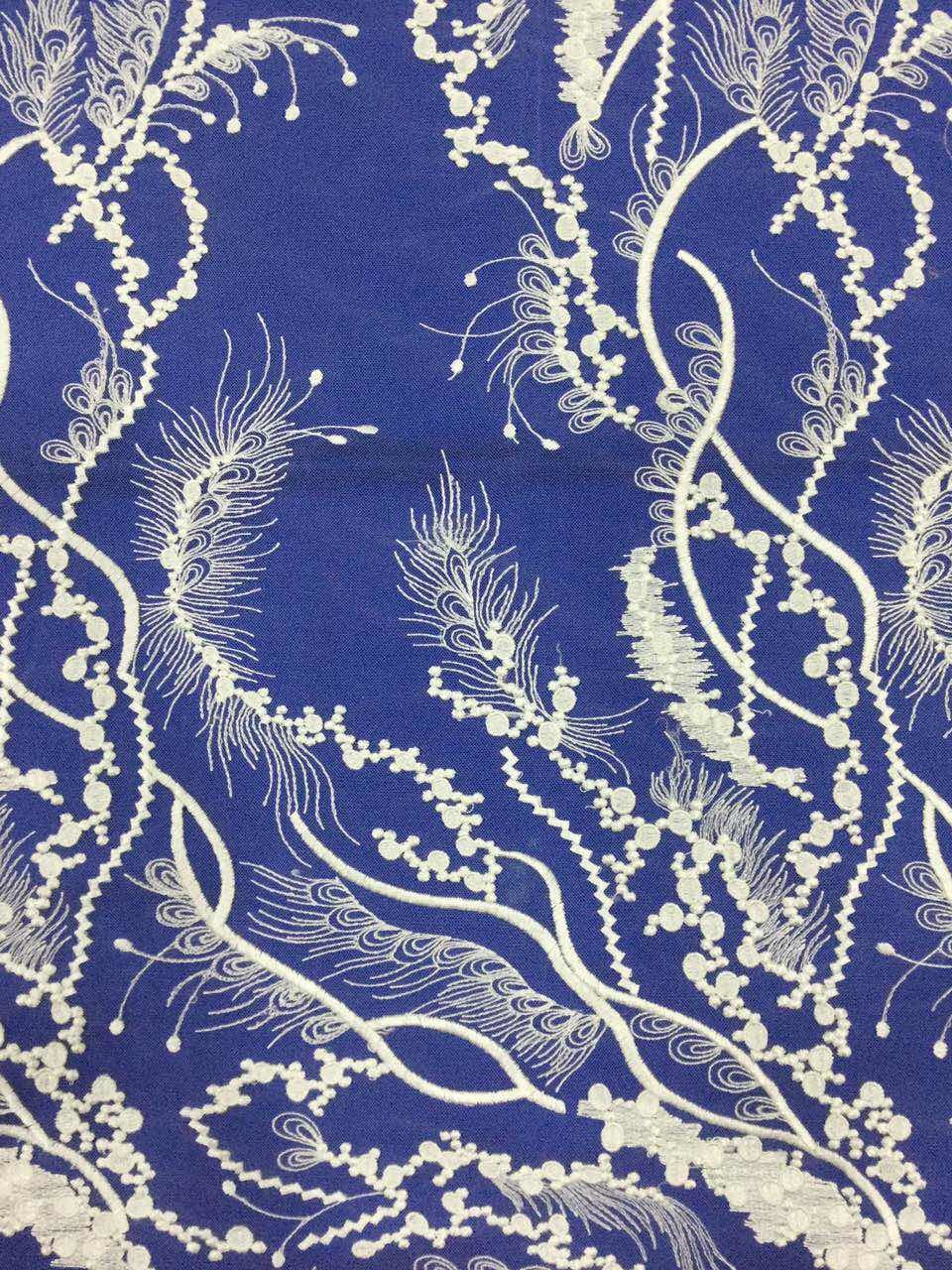 Printing Multi Color Cord Lace Fabric Guipure Fabrics for Party Dress