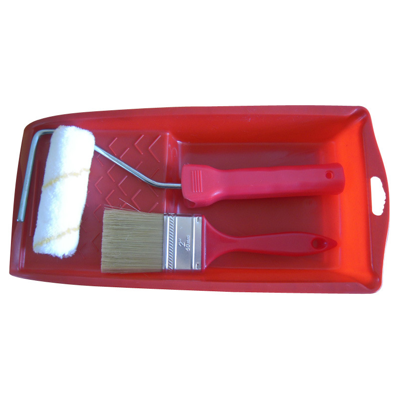 Paint Brush and Paint Roller with Tray