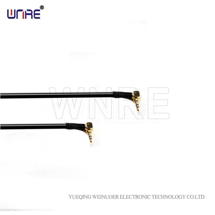 Wnre Right Angle Male to Male 3.5mm Audio Cable