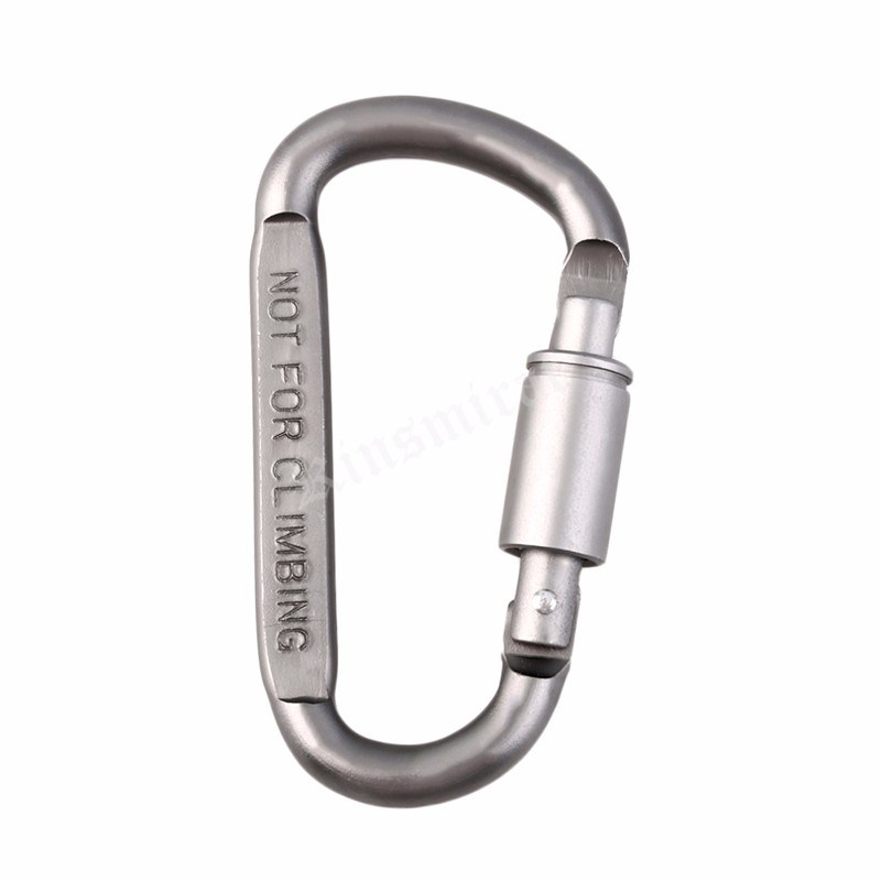 Outdoor Tactical Supplies Carabiner Aviation Aluminum D-Type Hanging Hooks Locking Buckle