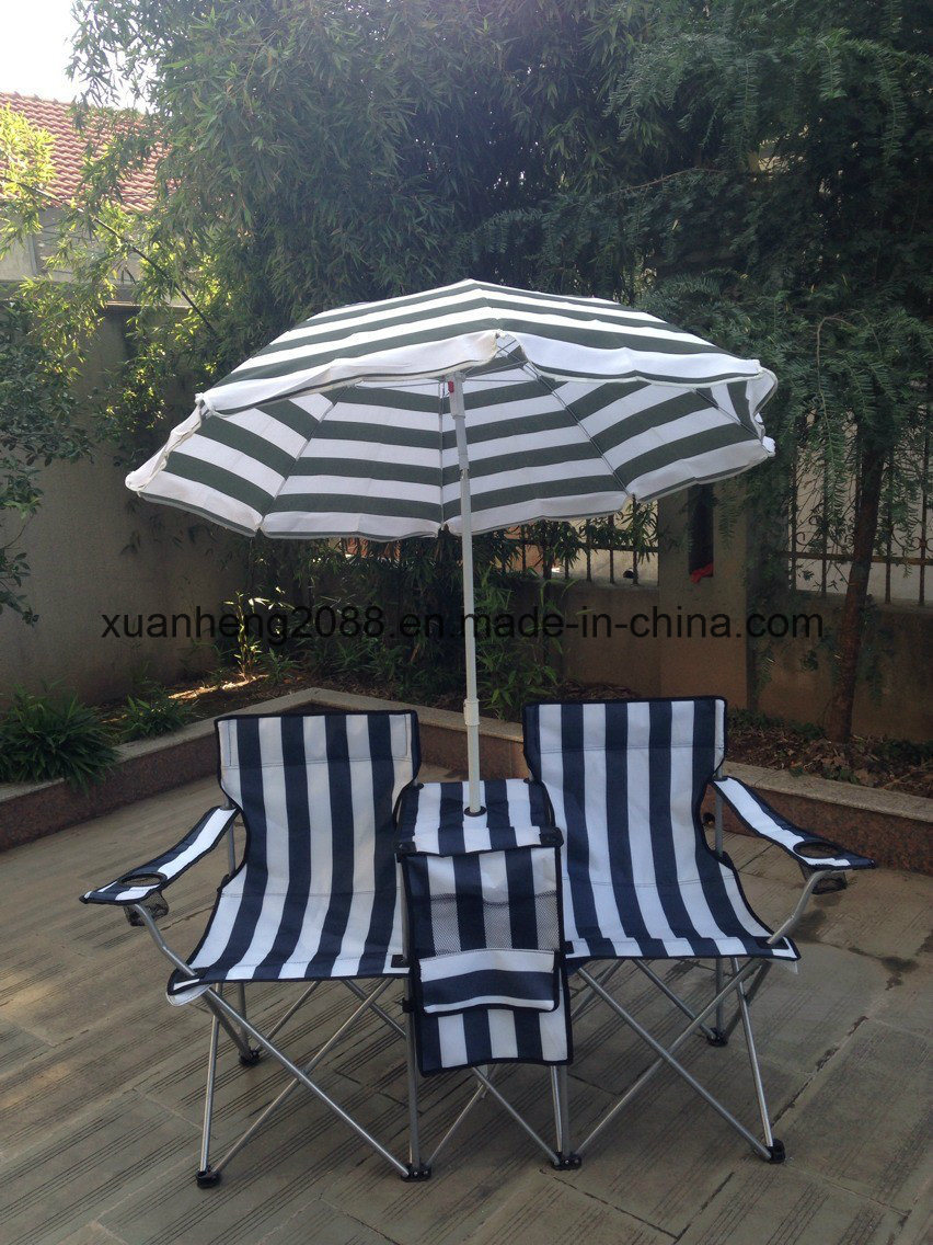 Outdoor Furniture Metal Steel Tube with 600d Polyester Folding Beach Camping Chair