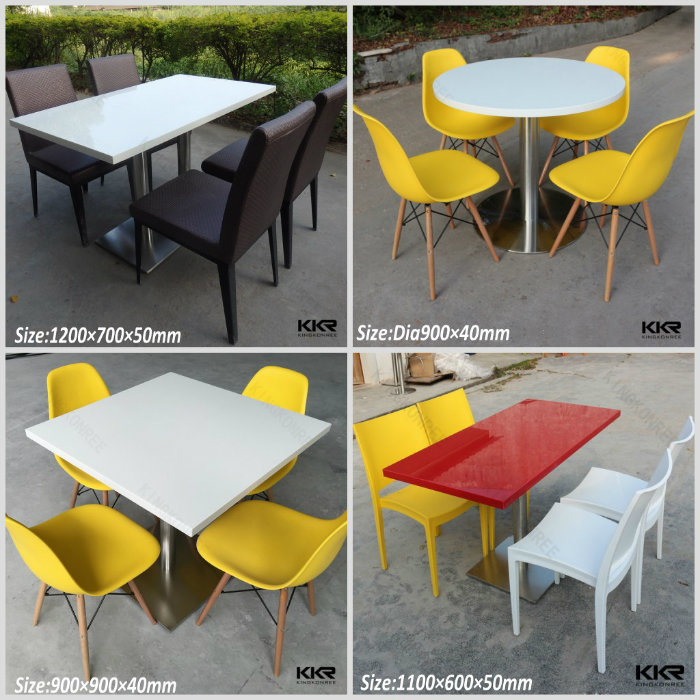 Restaurant Furniture Customized Artificial Stone Dining Table