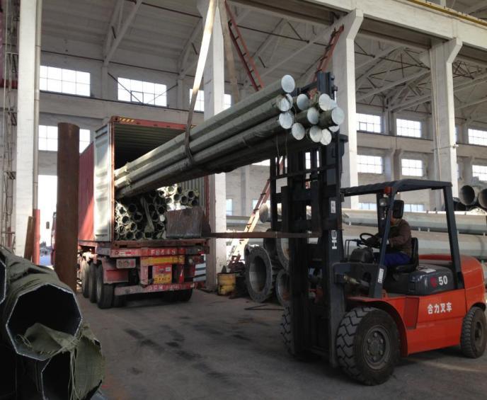 Distribution Galvanized Power Transmission Steel Pole