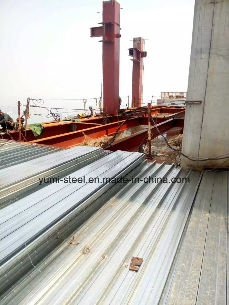 YXB65-170-510 Steel Metal Floor Decking Sheet for Multi-Layer Building