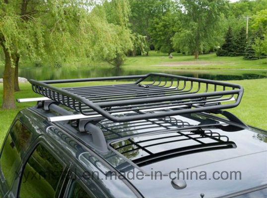 OEM Size Universal Power Coated Steel Roof Rack Basket Cargo Top Luggage Carrier