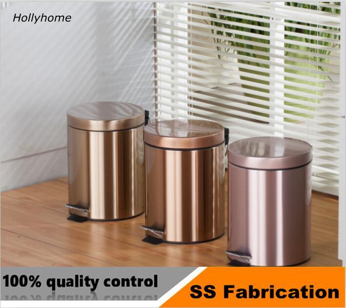 2018 New Design Foot Step Type High Quality 304 Stainless Steel Household Waste Bin