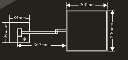 Wall Mounted LED Light Make up Table Magnifying Mirror