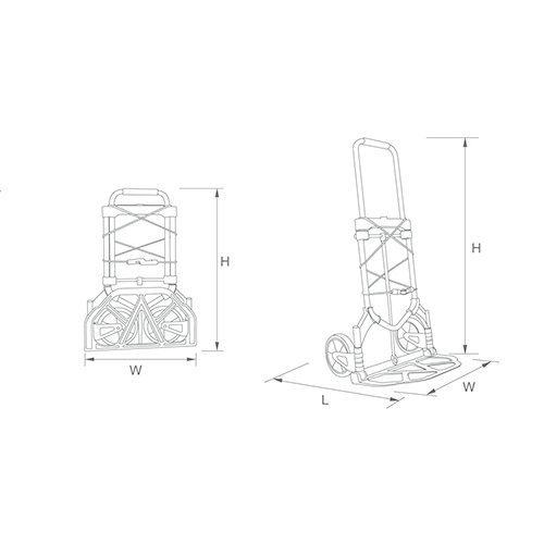 Stair Hand Truck / Foldable Hand Trolley 200kgs, with GS Certificate Gzs100A