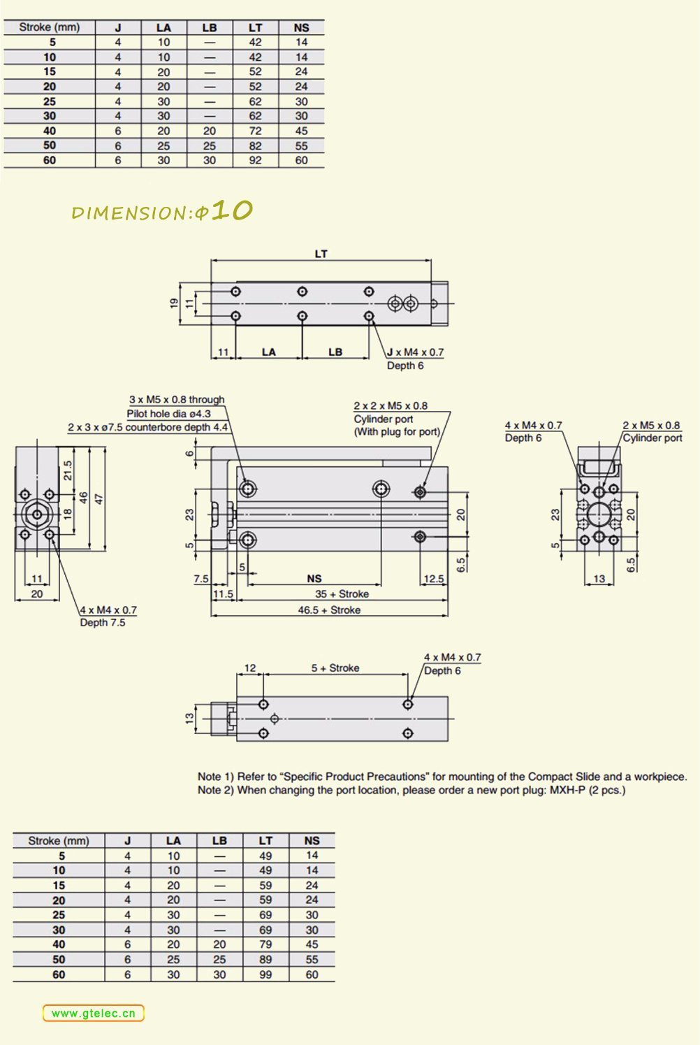 Mxh Slide Table Pneumatic Air Mini Parker Hydraulic Cylinders