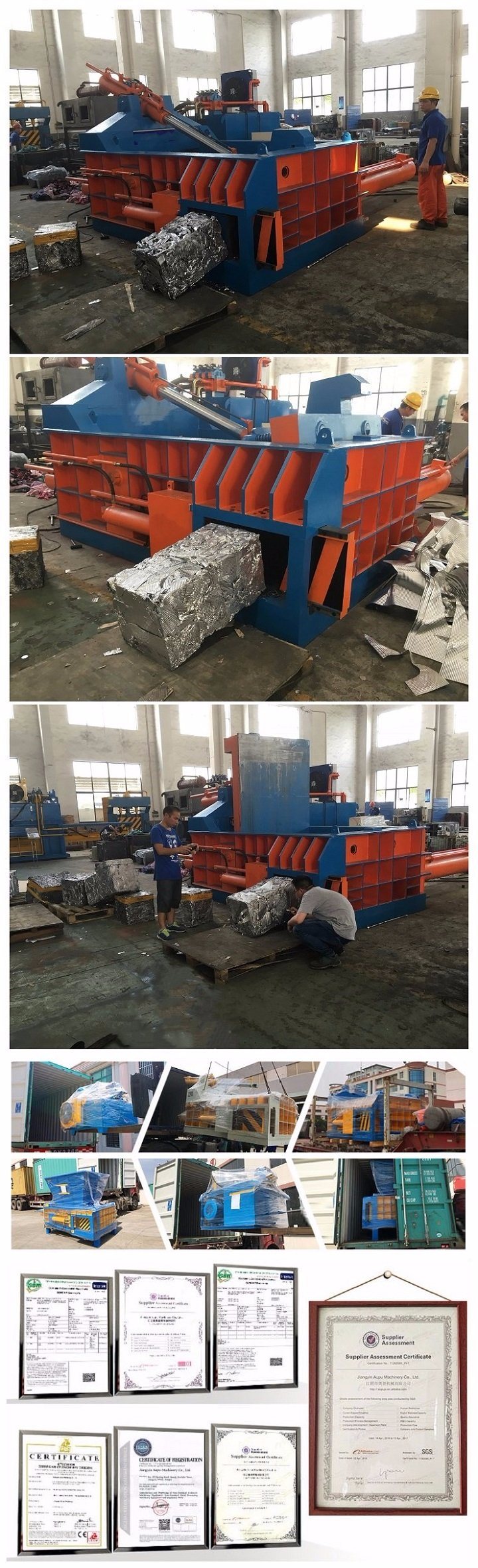 Recycling Machine Scrap Metal Baling Machine Metal Baler