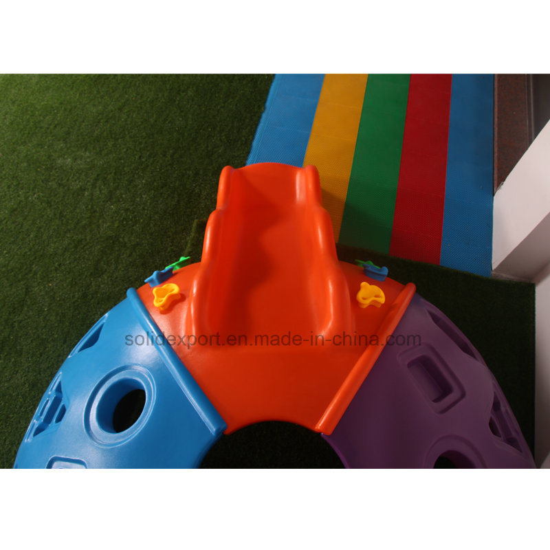 Children Body Training Play Games Area Plastic Climb Hillside Slide