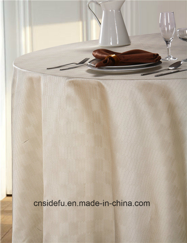 Customized Polyester or Cotton Dining Hotel Table Cloth with Napkin