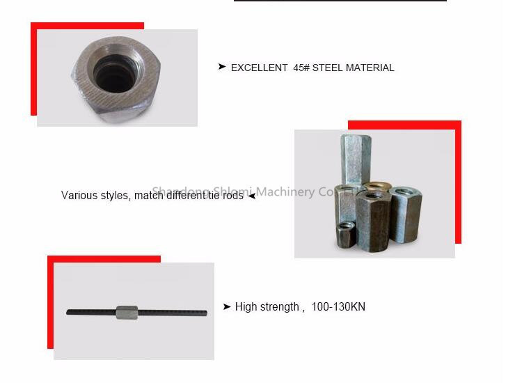 Steel Forged Hex Nut for Formwork Accessories /Construction Formwork Long Hex Nut