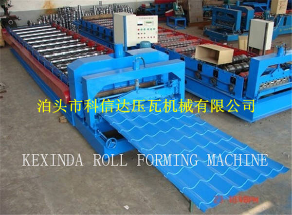 Kexinda 1100 Glazed Tile Roof Panel Forming Machinery