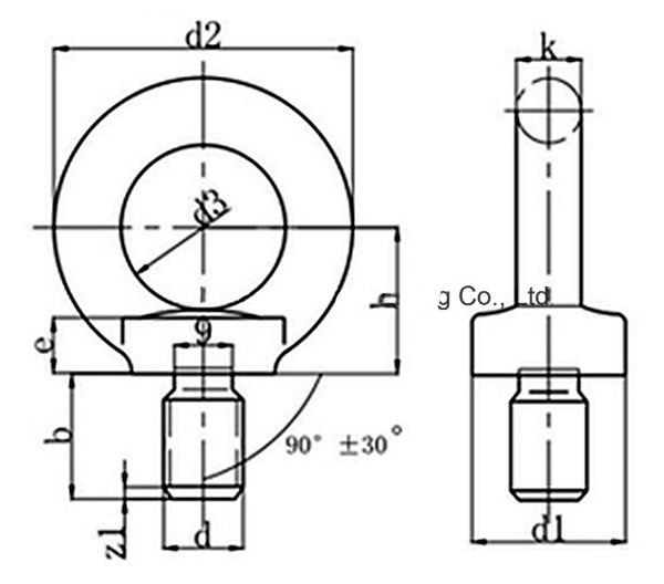 Stainless Steel 304 Rigging Eye Nuts and Bolts