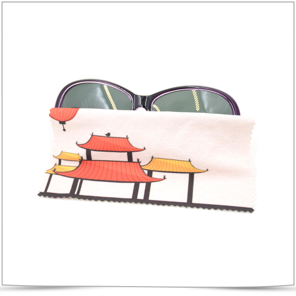 Hot Transfer Printing Superfine Fiber Sunglasses Cleaning Cloth