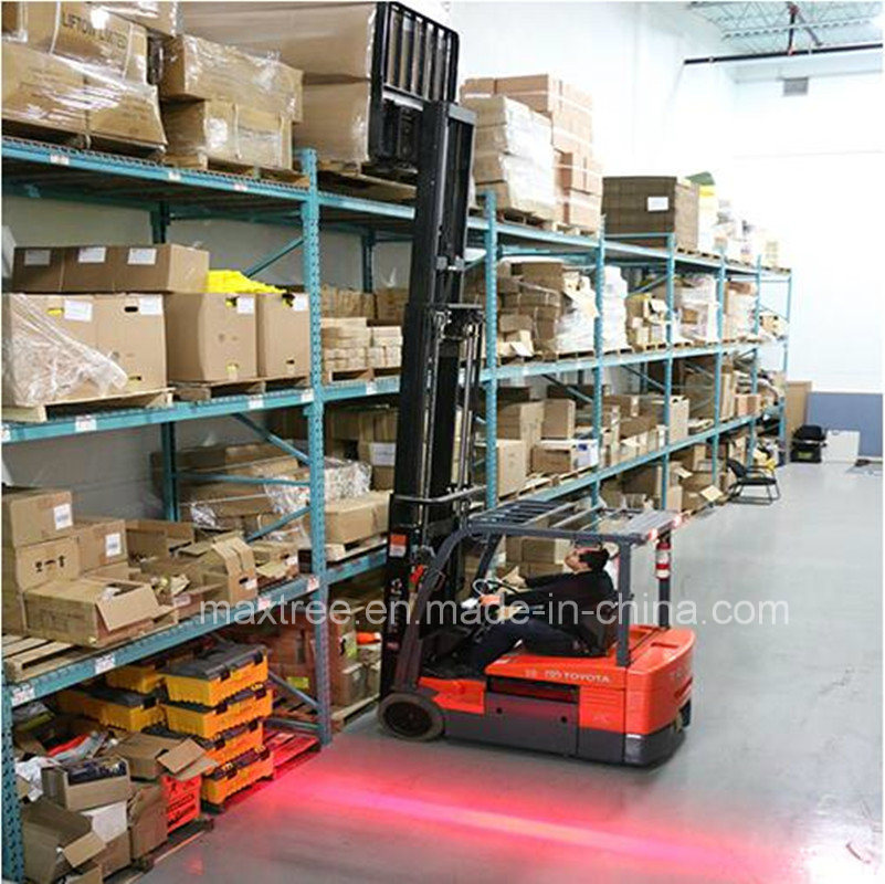 Red-Zone LED Pedestrian Warning Light on Toyota Forklift