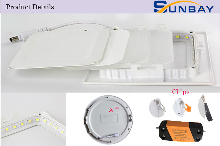 3W 4W 6W 9W 12W 15W 18W 24W Square LED Downlight Panel