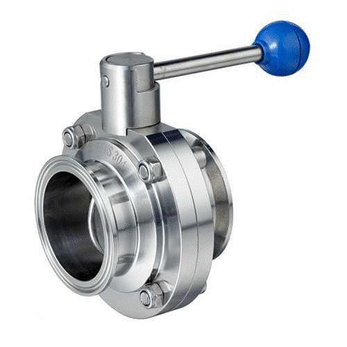 Food Grade Stainless Steel Quick Install Butterfly Valve
