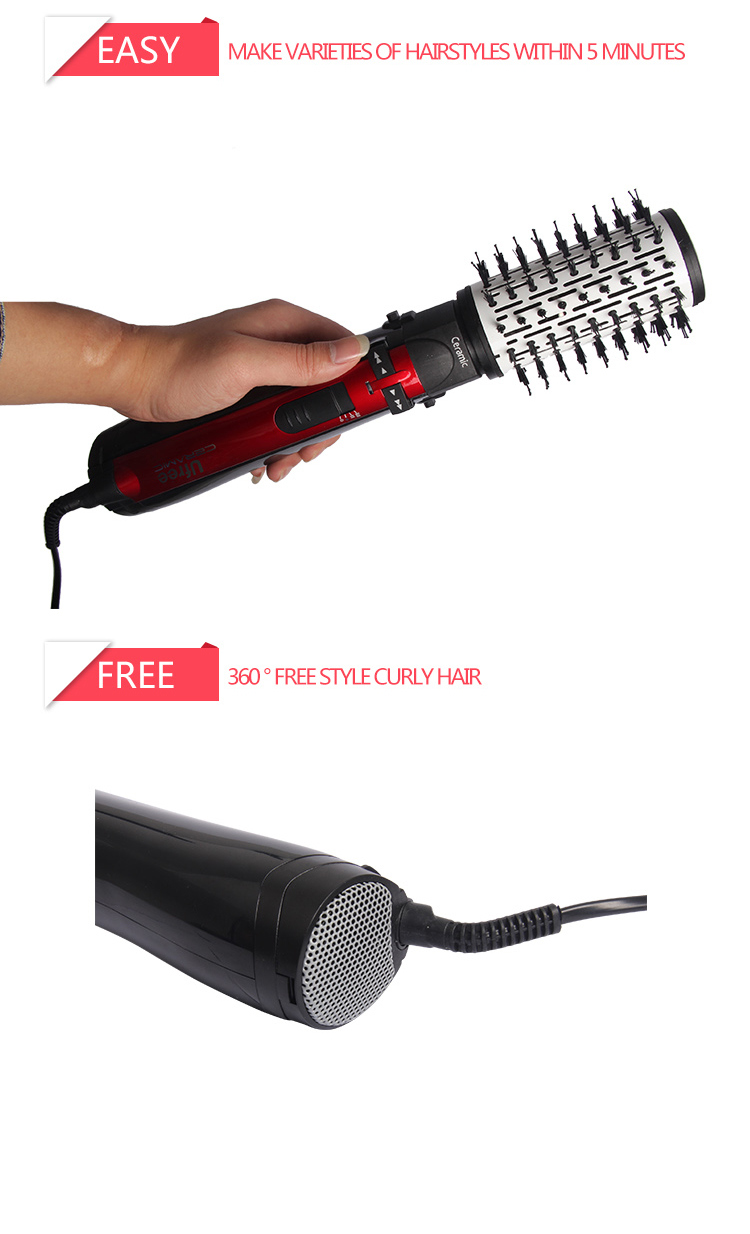 Ufree Hot Air Hair Curler Brush as Top Hair Dryers