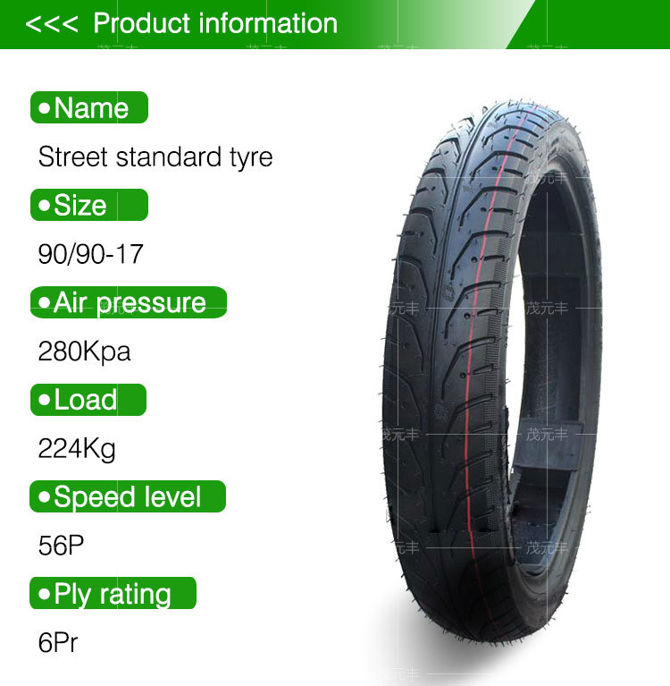 High Quality Street Motorcycle Tires 90/90-17