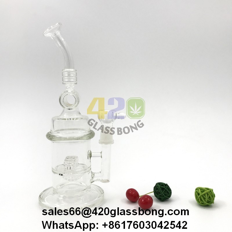 Heady Glass pipe/Waterpipe/Crafts with Tyre Perc for Weed/Dry Herb/710 Burnt Oil