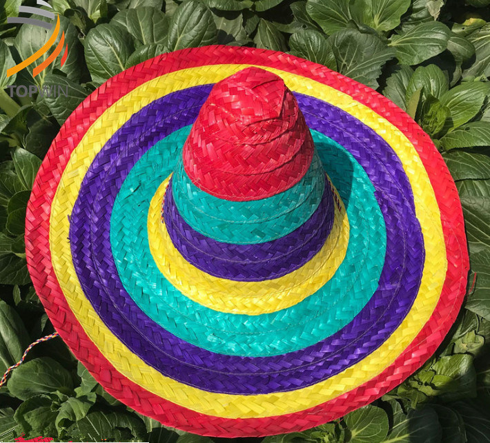 Paper Cloth Straw Hat with Wide Brim with Different Color