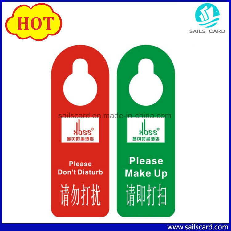 Customized Do Not Disturb PVC Card Hotel Door Hanger