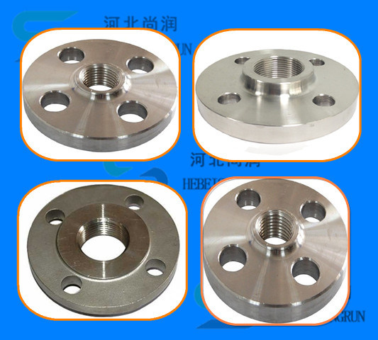 ANSI Stainless Carbon Steel Threaded Flange for Pipe Fitting