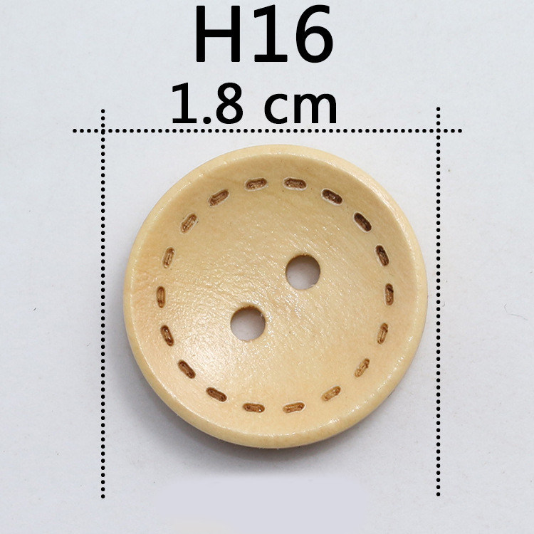 18mm Fashion Mixed Loading Colored Drawing Flag Wooden Buttons Fashionable Dress Wind Coat Jacket Cartoon Painting Button