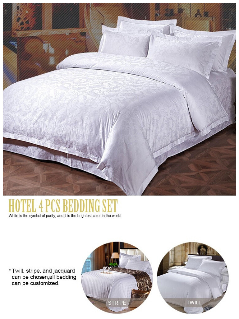100% Cotton Jacquard Hotel Bedding Sets