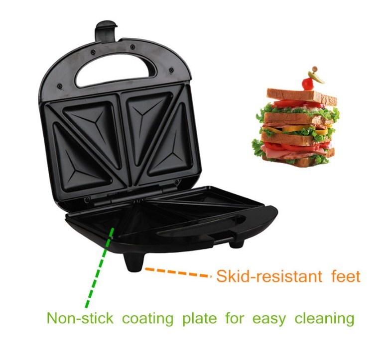 Hot Sale 2 Slices Electric Sandwich Toaster Breakfast Maker