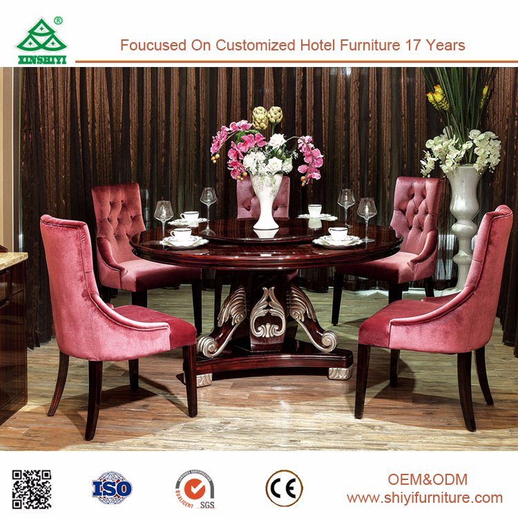 Factory Supplier Grate Modern New Model Dining Room Sofa Sets / Hotel Dining Table and Chair Design