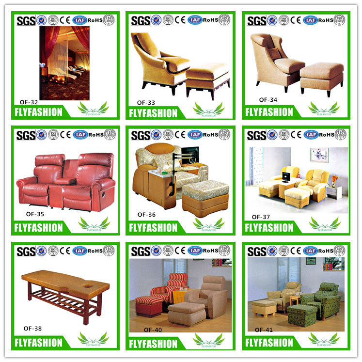 High Quality Wooden Frame Footbath Sofa for Sale (OF-58)