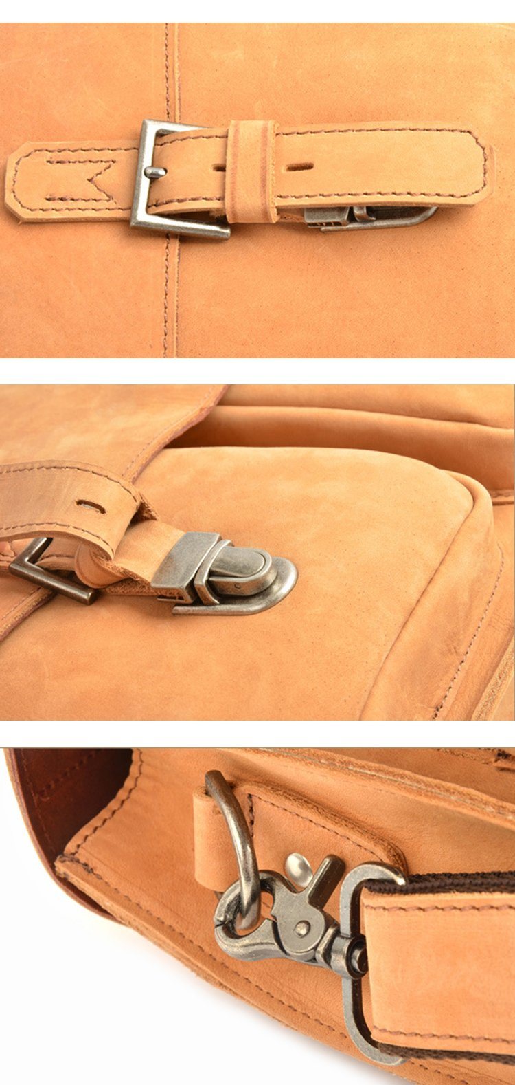 2017 Best Selling Mens Import Leather Messenger Laptop Bag