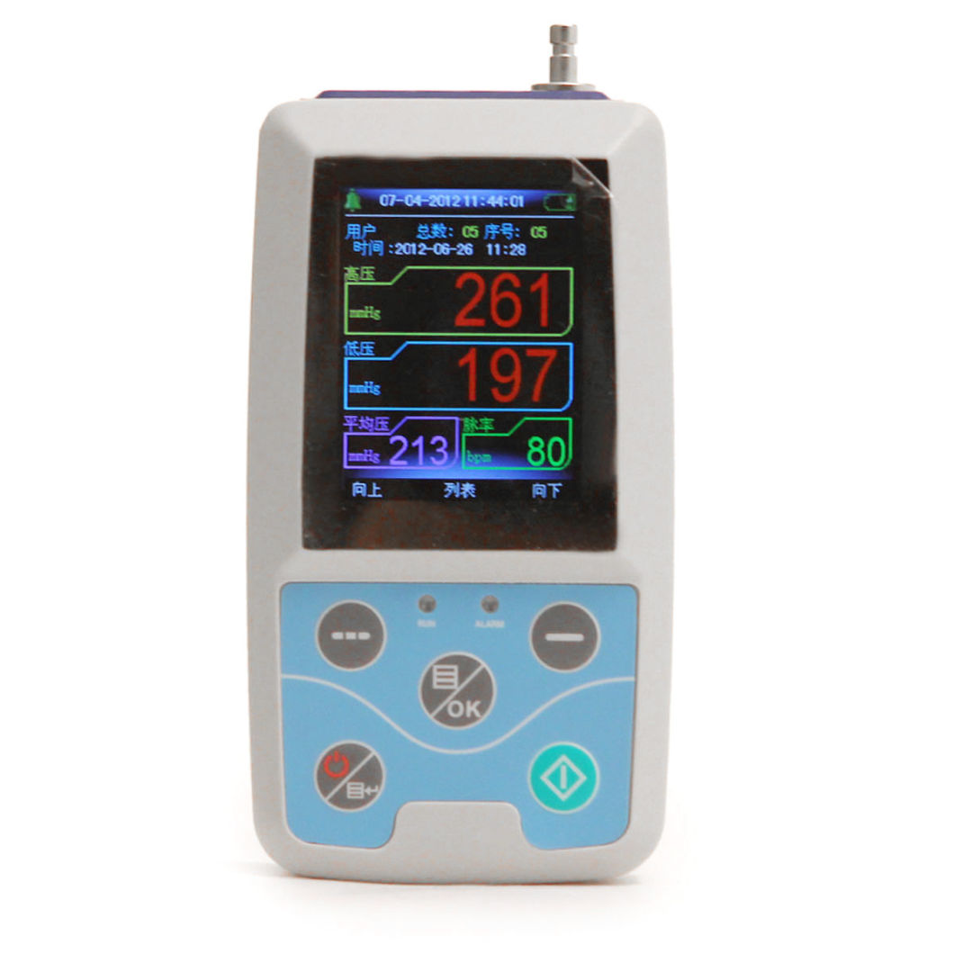 Color LCD Ambulatory Blood Pressure Monitor+Automatic 24h Bp Measurement-Alisa