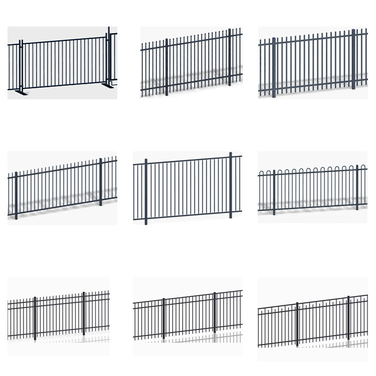Aluminum Picket Top Powder Coating Decorative Residential Fence