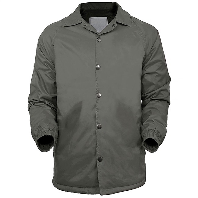 Mens Active Sportswear Jackets Waterproof Windbreaker Dark Gray Outdoor Coat