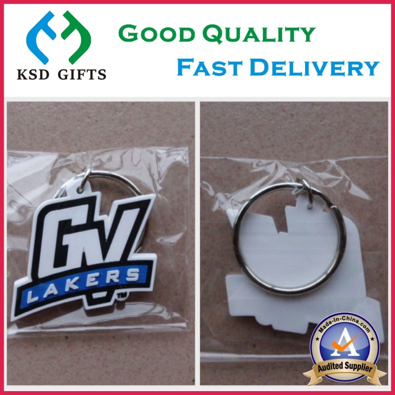 PVC Keychain Factory/Novelty Cheap Customized Keyring