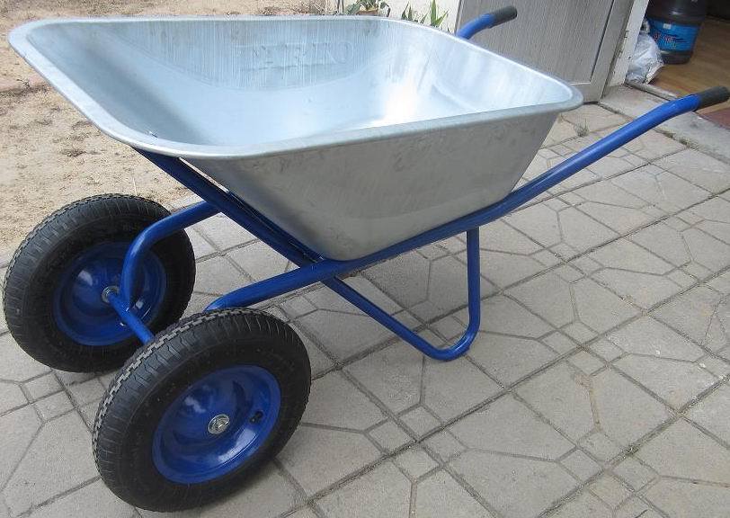 Wb5017 Garden Wheel Barrow, Galvanized Wheelbarrow