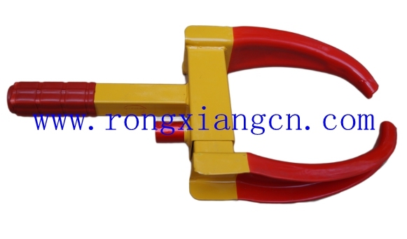 Red and Yellow Small Wheel Clamp for Car for Motorcycle