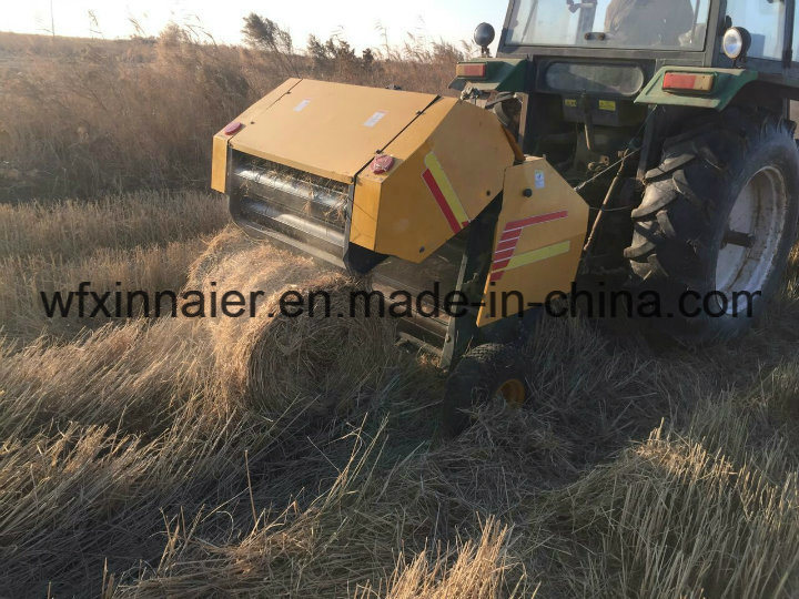 Three Color Hay Baler Machine for Compact Tractors Straw Baler